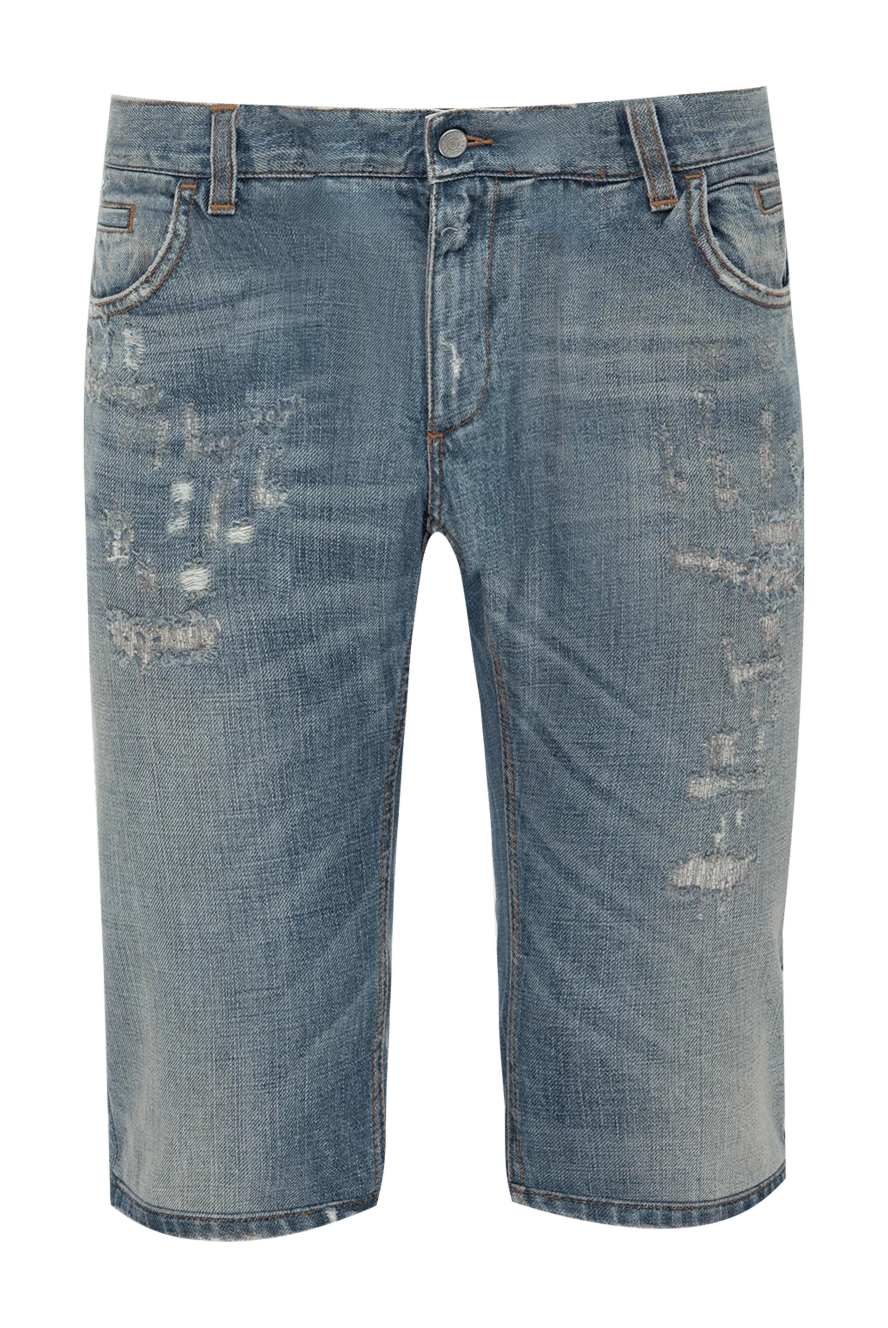 Dolce & Gabbana шорты из хлопка серые мужские 986258 - фото 1