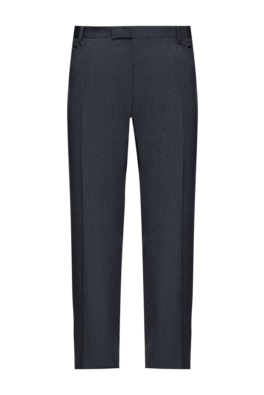 Gucci брюки из шерсти серые мужские 998930 - фото 1