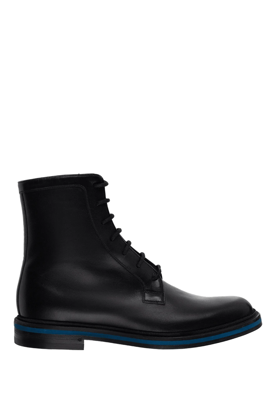 Gucci ботинки из кожи черные мужские 998967 - фото 1