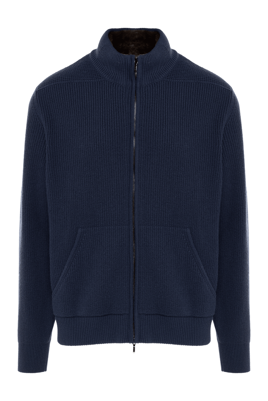 Loro Piana 青色 ブルゾン Loro Piana кардиган из кашемира синий мужской 176155 — Мужские