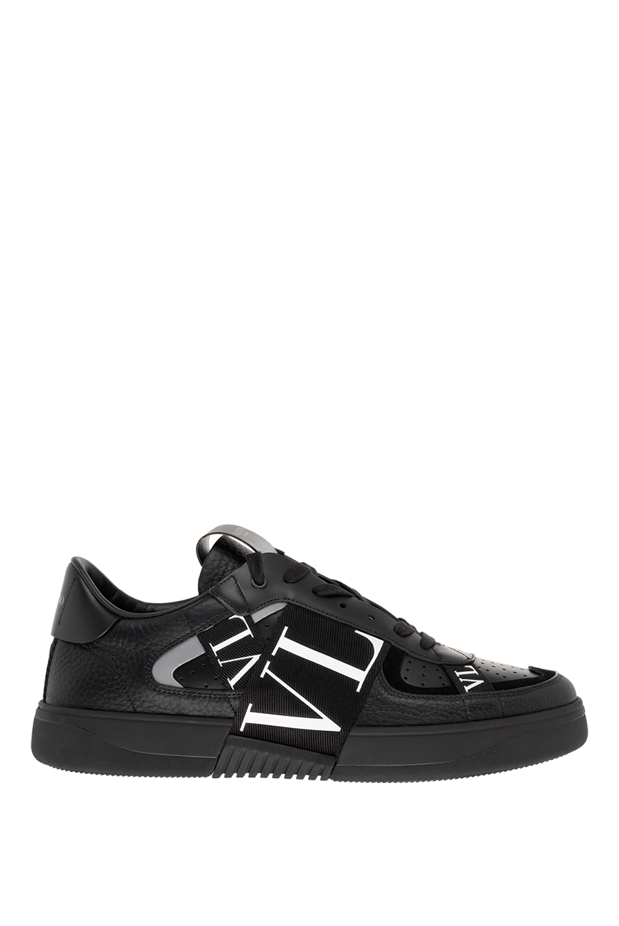 VALENTINO ロゴストラップ スニーカー Valentino сникеры из кожи мужские черные 176513 — Мужские