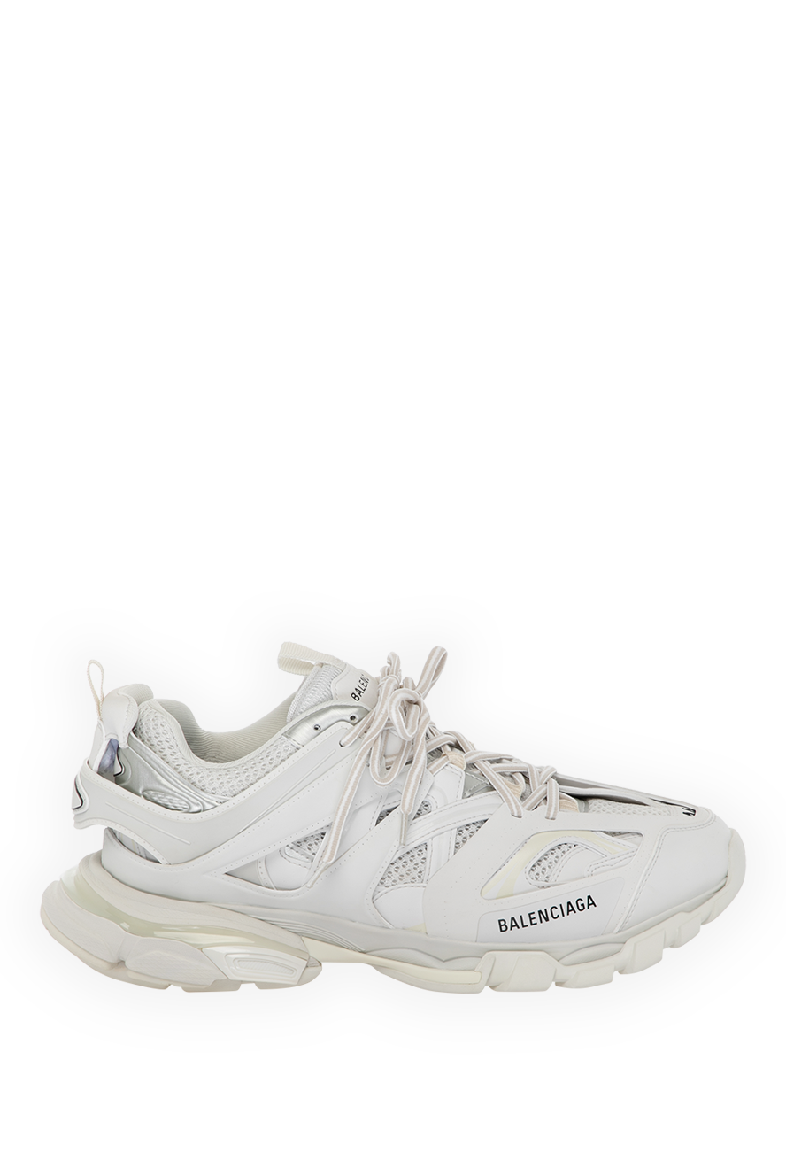 Balenciaga кроссовки мужские белые из натуральной кожи и текстиля