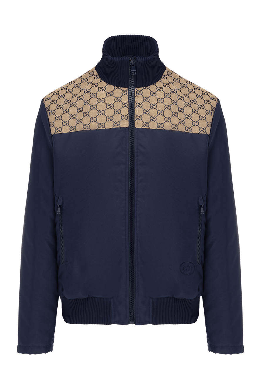 Gucci куртка мужская с логотипом gg 180812 — Мужские куртки в
