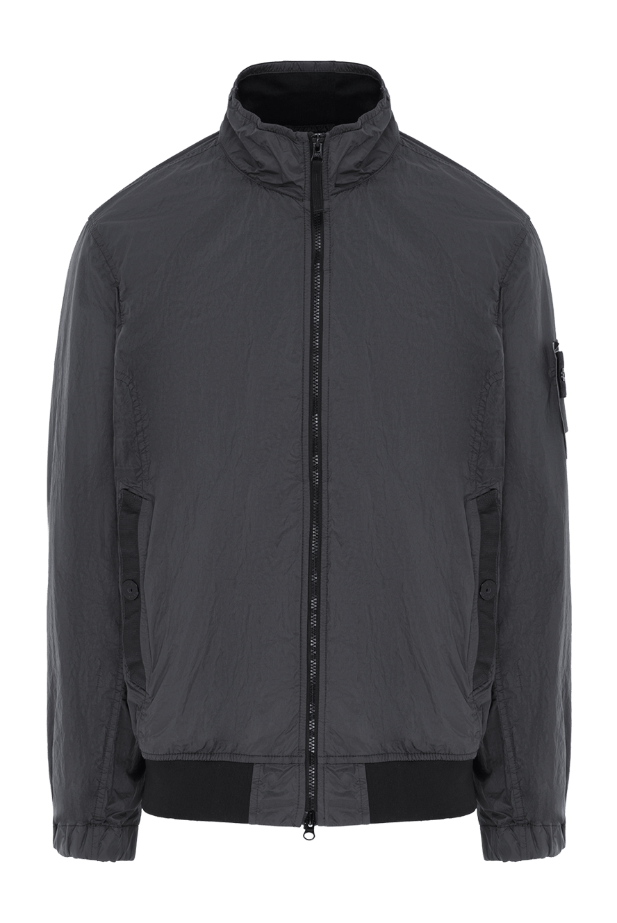 Stone Island серая ветровка crinkle reps r-ny с внутренним