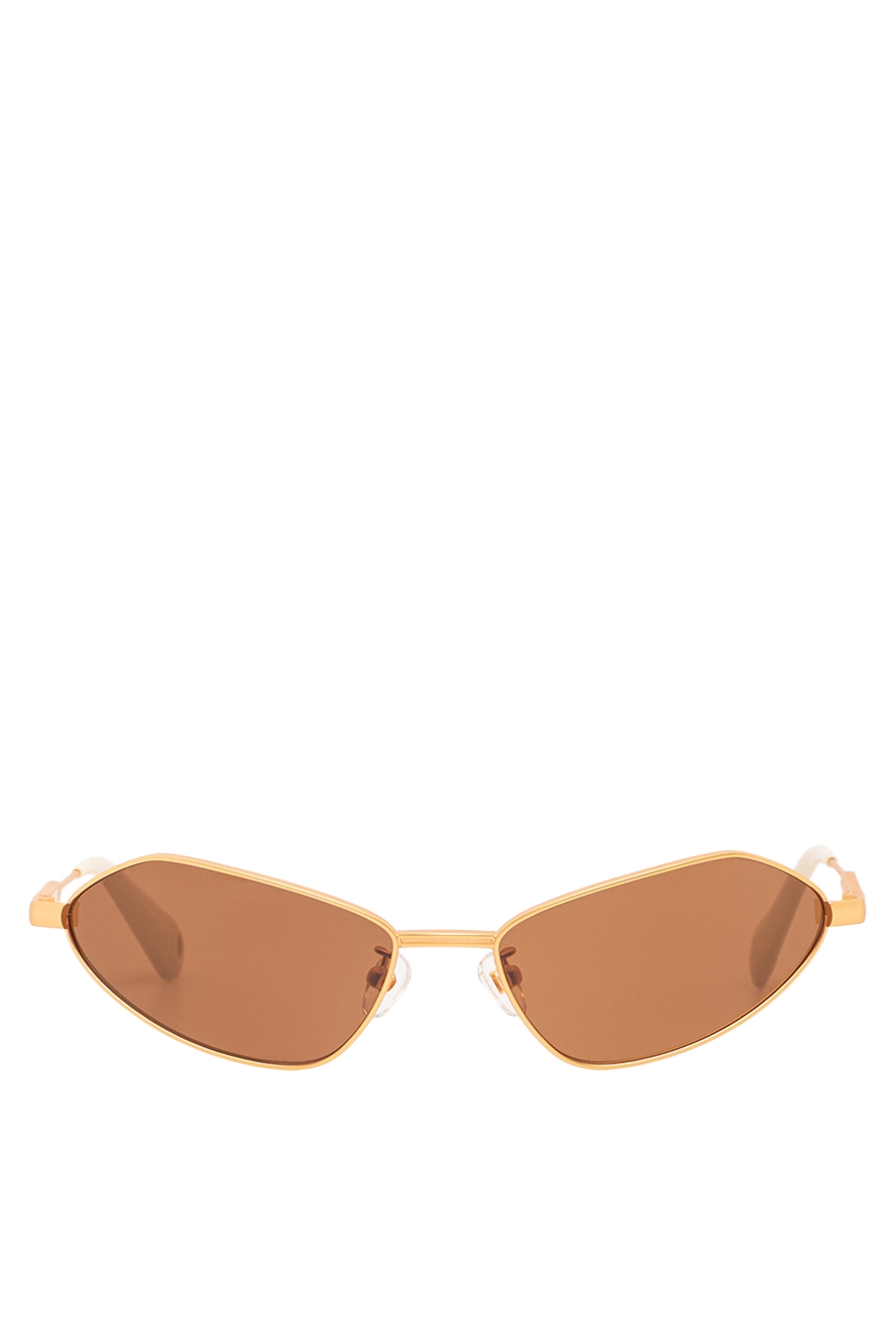 Jacquemus солнцезащитные очки bambino золотистого цвета с