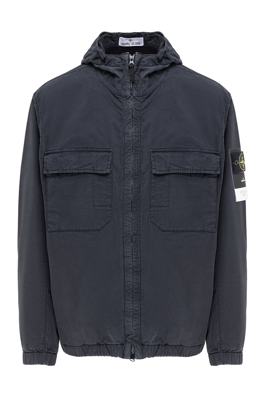メンズウェア STONE  Stone Island куртка с капюшоном из органического хлопкового твила